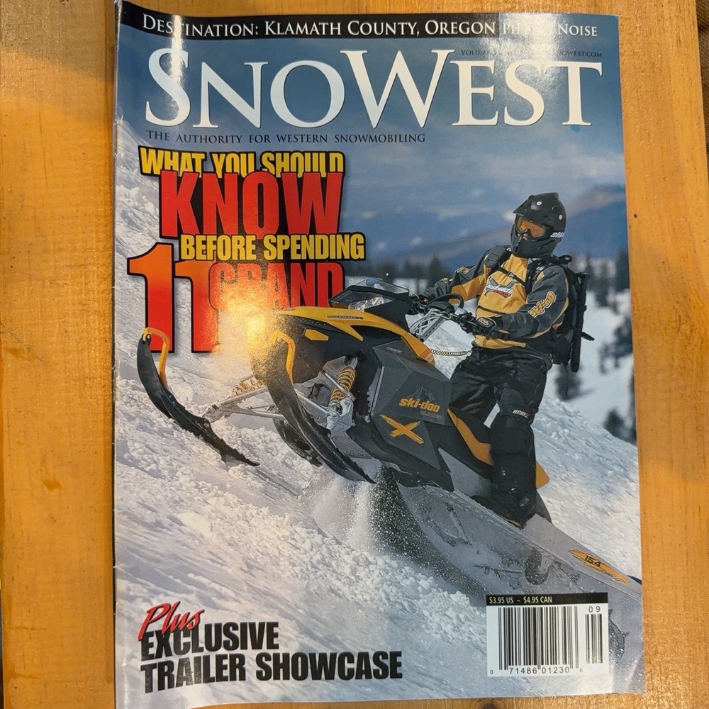 SnoWest Magazine Vol 34 No 4 Snowmobile Trailer Showcase Ski-Doo Klim Oregon